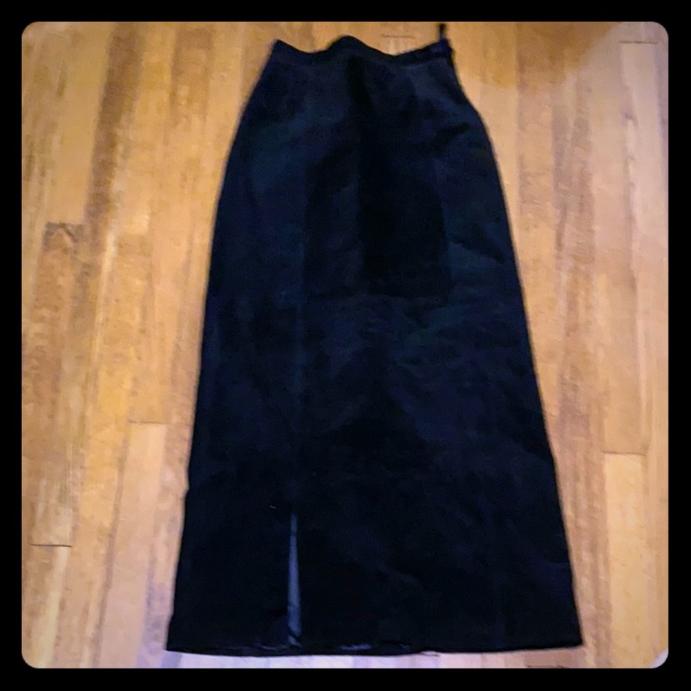 Suede Maxi Skirt